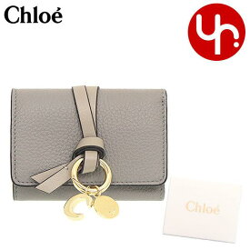 クロエ chloe 財布 三つ折り財布 CHC21WP946 F57 カシミアグレー 特別送料無料 ALPHABET アルファベット レザー ミニ トリフォールド ウォレット レディース ブランド 通販