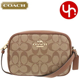 コーチ COACH バッグ ショルダーバッグ FC9926 C9926 カーキ×サドル2 特別送料無料 ラグジュアリー シグネチャー PVC レザー ミニ ジェイミー カメラ バッグ アウトレット品 レディース ブランド 通販 斜めがけ 通勤 旅行 2022SS