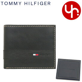 トミー ヒルフィガー TOMMY HILFIGER 財布 二つ折り財布 31TL25X019 ブラック メンズ 特別送料無料 SUPERWAXY ジェニュイン レザー コイン パース バイフォールド ウォレット ブランド 通販 2022 [純正BOX付き]