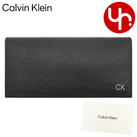 カルバン クライン Calvin Klein 財布 長財布 31CK190003 ブラック 特別送料無料 ジェニュイン レザー ジップ コイン ポケット ロング フォールド ウォレットメンズ ブランド 通販 薄型 2023SS