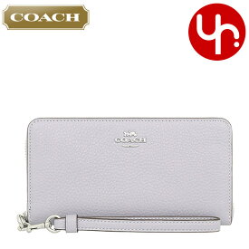 コーチ COACH 財布 長財布 FC4451 C4451 特別送料無料 ラグジュアリー ペブルド レザー ロング ジップ アラウンド ウォレット （ストラップ付き） アウトレット品 レディース ブランド 通販 2021SS