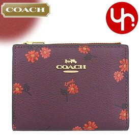 コーチ COACH 財布 二つ折り財布 FCM853 CM853 ディープベリーマルチ 特別送料無料 カントリー フローラル プリント ビルフォード ウォレット アウトレット品レディース ブランド 通販 2023AW