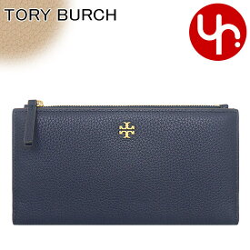 トリーバーチ TORY BURCH 財布 長財布 139540 1123 トリーネイビー×アーモンドフラワー 特別送料無料 ブレイク カラー ブロック レザー スリム ウォレット アウトレット品レディース ブランド 通販 薄型 2023AW