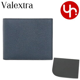 ヴァレクストラ Valextra 財布 二つ折り財布 V8L23 028 ネイビー 特別送料無料 カーフ レザー 4 カードケース バイフォールド コイン ウォレットメンズ ブランド 通販 2023AW