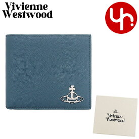 ヴィヴィアン ウエストウッド Vivienne Westwood 財布 二つ折り財布 51010016 L001N 特別送料無料 サフィアーノ レザー メンズ ウォレット ウィズ コイン ポケットメンズ ブランド 通販 2023AW