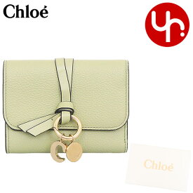 クロエ chloe 財布 三つ折り財布 CHC21WP945 F57 フェイデッドグリーン 特別送料無料 ALPHABET アルファベット レザー スモール トリフォールド ウォレットレディース ブランド 通販 2024SS