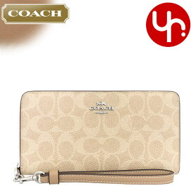コーチ COACH 財布 長財布 FCW778 CW778 特別送料無料 シグネチャー コーテッド キャンバス レザー ロング ジップ アラウンド ウォレット （ストラップ付き） アウトレット品レディース ブランド 通販 2025SS