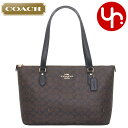 コーチ COACH バッグ トートバッグ FCW381 CW381 ウォルナット×ブラック 特別送料無料 ギャラリー シグネチャー コーテッド キャンバス トート アウトレット品レディース ブランド 通販 通勤 2024AW