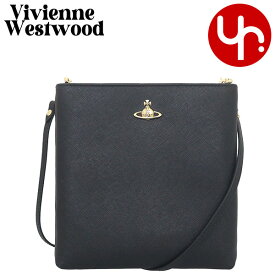 ヴィヴィアン ウエストウッド Vivienne Westwood バッグ ショルダーバッグ 51160005 L001N ブラック 特別送料無料 スクワイア サフィアーノ レザー スクエア クロスボディーレディース ブランド 通販 斜めがけ 2025SS