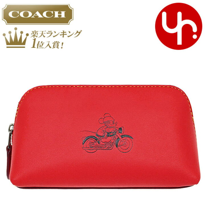 楽天市場 コーチ Coach 小物 ポーチ F590 ブライトレッド 特別送料無料 コーチ コーチ ディズニー コラボ ミッキーマウス レザー コスメティック ケース 17 アウトレットレディース ブランド 通販 21 バレンタイン インポートコレクションｙｒ