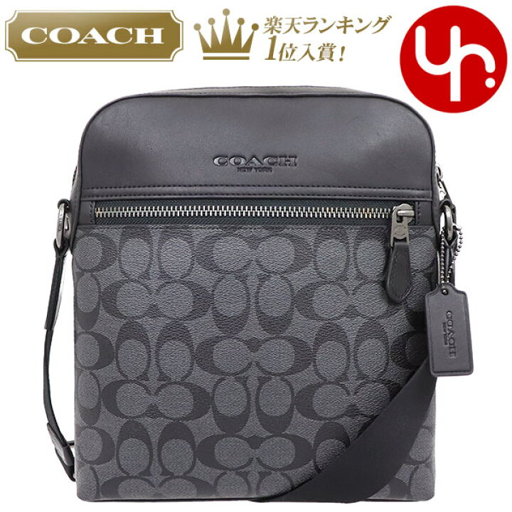 COACH  コーチ フライトバッグ レザー ショルダーバッグ ブラック