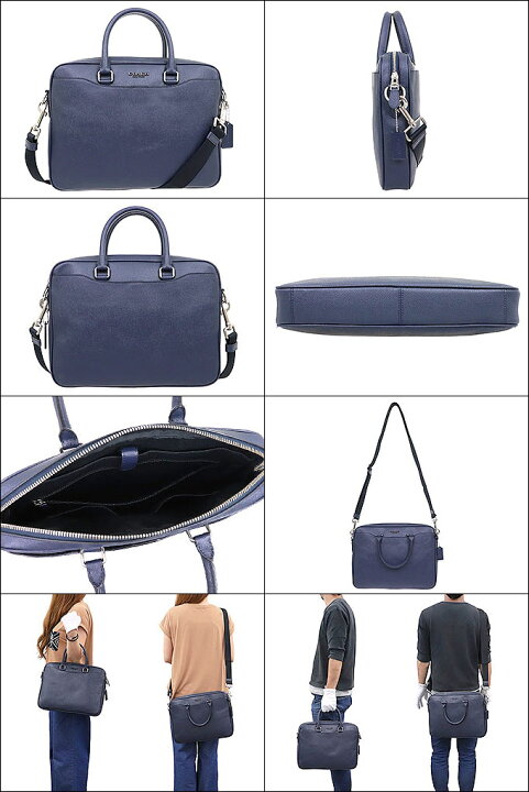 コーチ COACH バッグ ビジネスバッグ F72974 ミッドナイトネイビー 特別送料無料 ベケット クロスグレーンレザー コンパクト ブリーフ ケース アウトレットメンズ レディース ブランド 通販 斜めがけ 通勤 2021 母の日 | インポートコレクションYR