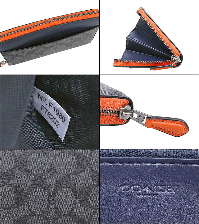 楽天市場 コーチ Coach 財布 長財布 F702 チャコール ブルーマルチ 特別送料無料 シグネチャー カラーブロック アコーディオン ジップ アラウンド アウトレットメンズ ブランド 通販 21 バレンタイン インポートコレクションｙｒ