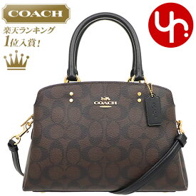 【ポイント2倍 6/4 21時-6/6 0時迄】コーチ COACH バッグ ハンドバッグ F91494 ブラウン×ブラック 特別送料無料 ラグジュアリー シグネチャー ミニ リリー キャリーオール アウトレットレディース ブランド 通販 斜めがけ タイムセール