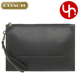 【24時間限定ポイント2倍】コーチ COACH バッグ ハンドバッグ F68154 ブラック 特別送料無料 クロスグレーン レザー ストラクチャード ポーチ アウトレットメンズ レディース ブランド 通販