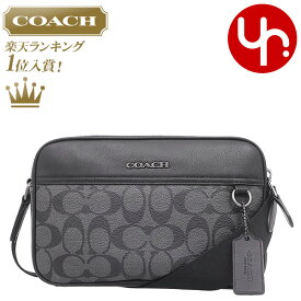 【48時間限定ポイント2倍】コーチ COACH バッグ ショルダーバッグ FC4149 C4149 チャコール×ブラック 特別送料無料 グラハム シグネチャー PVC レザー クロスボディー アウトレット品メンズ レディース ブランド 通販 斜めがけ