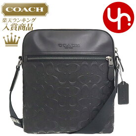 【24時間限定ポイント2倍】コーチ COACH バッグ ショルダーバッグ F04009 4009 ブラック 特別送料無料 ヒューストン デボスド シグネチャー レザー フライト バッグ アウトレット品メンズ レディース ブランド 通販 斜めがけ