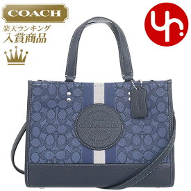 【48時間限定ポイント2倍】コーチ COACH バッグ トートバッグ FC8448 C8448 デニム×ミッドナイトネイビーマルチ 特別送料無料 シグネチャー ジャガード ストライプ COACH ロゴ パッチ デンプシー キャリーオール アウトレット品レディース ブランド 斜めがけ 2023AW