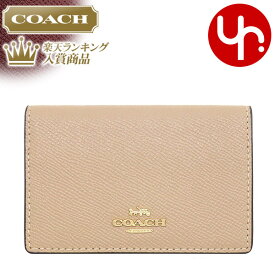 【48時間限定ポイント2倍】コーチ COACH 小物 カードケース F87731 87731 特別送料無料 クロスグレーン レザー ビジネス カード ケース アウトレット品メンズ ブランド 通販 2023AW