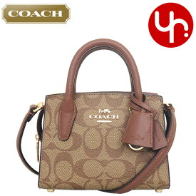 【78時間限定ポイント2倍】コーチ COACH バッグ ショルダーバッグ FCO975 CO975 特別送料無料 アンドレア シグネチャー コーテッド キャンバス ミニ キャリーオール アウトレット品レディース ブランド 通販 斜めがけ 2024SS