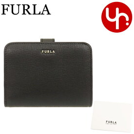 フルラ FURLA 財布 二つ折り財布 PCY0 B30 オニキス×ネロ PCY0UNO B30000 O6000 特別送料無料 フルラ バビロン サフィアーノ レザー コンパクト ウォレットレディース ブランド 通販 L型