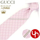 グッチ GUCCI アパレル ネクタイ 456522 4B002 ピンク 特別送料無料 AREND GG パターン ロゴ ウェブ ライン シルク ネ…
