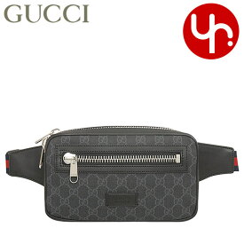 【78時間限定ポイント2倍】グッチ GUCCI バッグ ショルダーバッグ 474293 K9RRN ブラック×グレー 特別送料無料 ソフト GGスプリーム キャンバス レザー ベルト バッグメンズ ブランド 通販 斜めがけ