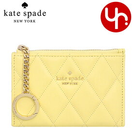 【78時間限定ポイント2倍】ケイトスペード kate spade 小物 カードケース KG426 バター 特別送料無料 キャリー スムース キルテッド レザー スモール ジップ カード ホルダー コインケース アウトレット品レディース ブランド 通販 2024SS