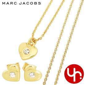 マークジェイコブス Marc Jacobs アクセサリー ネックレス J341MT1PF21 ゴールド×クリスタル 特別送料無料 ハート アンド スター ハート ネックレス アンド ピアス 2点セット アウトレット品レディース ブランド 通販