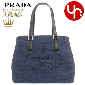 プラダ PRADA バッグ トートバッグ 1BG356 2DLE OOO ブルー×ネロ 特別送料無料 デニム スクリーンプリント ロゴ トートバッグ レディース ブランド 通販 2021AW