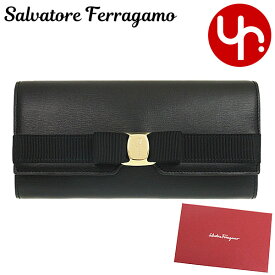 サルヴァトーレ フェラガモ Salvatore Ferragamo 財布 長財布 22 E008 特別送料無料 ニュー ヴァラ リボン カーフ レザー ロング フラップ ウォレットレディース ブランド 通販