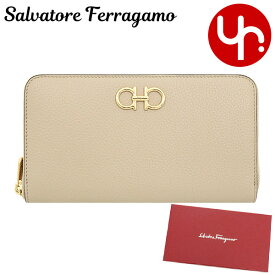 サルヴァトーレ フェラガモ Salvatore Ferragamo 財布 長財布 22 0405 ダイノ 特別送料無料 ダブル ガンチーニ カーフ レザー ロング ジップ アラウンド ウォレットレディース ブランド 通販 2022AW