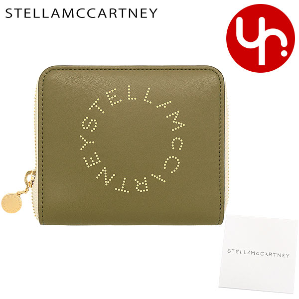 ステラマッカートニー レザー グリーン 二つ折り財布 - ファッション小物