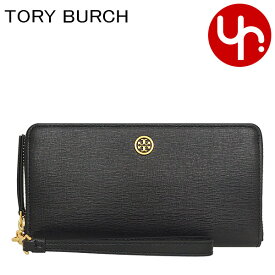 トリーバーチ TORY BURCH 財布 長財布 84066 0921 ブラック 特別送料無料 ロビンソン レザー ジップ アラウンド コンチネンタル ウォレット （ストラップ付き）レディース ブランド 通販 薄型 L型 2023SS