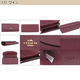 コーチCOACH財布長財布F54009特別送料無料コーチラグジュアリークロスグレーンレザースリムエンベロープアウトレット品激安レディースブランドセール通販SALEL型2018秋YR限定価格長財布財布あす楽【ママ割ポイント5倍】
