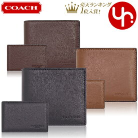 【78時間限定ポイント2倍】コーチ COACH 財布 二つ折り財布 F74991 74991 特別送料無料 コーチ スポーツ カーフ レザー コンパクト ID ウォレット アウトレットメンズ ブランド 通販