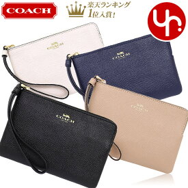 【24時間限定ポイント2倍】コーチ COACH 小物 ポーチ F58032 58032 特別送料無料 コーチ ラグジュアリー クロスグレーン レザー コーナー ジップ リストレット アウトレットレディース ブランド 通販