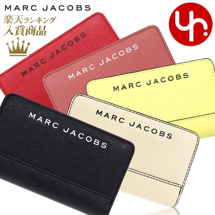 楽天市場 マークジェイコブス Marc Jacobs 財布 二つ折り財布 M 特別送料無料 ブランデッド サフィアーノ レザー コンパクト ウォレット アウトレットレディース ブランド 通販 L型 22 母の日 インポートコレクションｙｒ