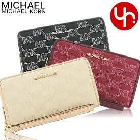 マイケルコース MICHAEL KORS 財布 二つ折り財布 35F2GTVE3J 特別送料無料 ジェット セット トラベル シグネチャー ジャガード ラージ フラット マルチファンクション フォン ウォレット アウトレット品レディース ブランド 通販 タイムセール