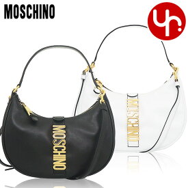 モスキーノ MOSCHINO バッグ ショルダーバッグ A7472 8008 ブラック 特別送料無料 モスキーノ ゴールド レタリング ロゴ ベルト レザー ホーボーレディース ブランド 通販 斜めがけ 2023SS