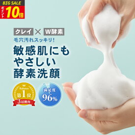 【今だけP10倍!】酵素洗顔 【3本購入で1本無料】　濃密 泡 洗顔 フォーム 泥 医薬部外品 薬用 低刺激 つっぱらない 無添加 乾燥肌 敏感肌 コラーゲン セラミド 毛穴 黒ずみ 角質 角栓 除去 大人 ニキビ 肌荒れ 予防 いちご鼻 保湿 くすみ メンズ レディース NALC ナルク