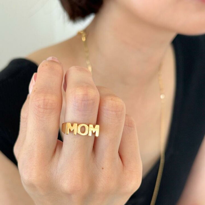 楽天市場】【MARIA BLACK マリアブラック】MOM RING Gold マムリング 