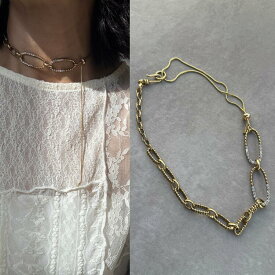 【ADER.bijoux アデルビジュー】CUTSTEEL sparkle short ネックレス