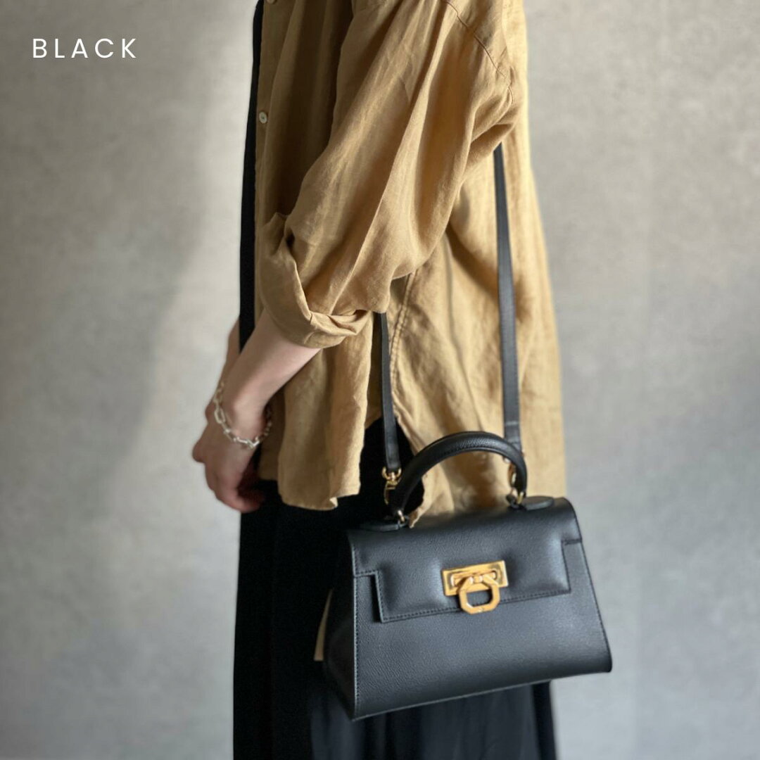 【CARBOTTI カルボッティ】正規販売店 GRETA グレタ レザー ハンドバッグ ショルダーバッグ オケージョン セレモニー - メイン画像 9