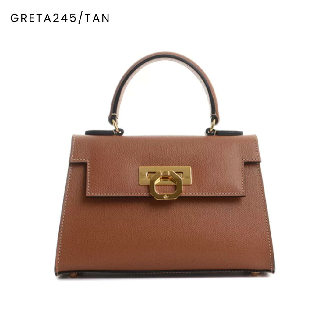 【CARBOTTI カルボッティ】正規販売店 GRETA グレタ レザー ハンドバッグ ショルダーバッグ オケージョン セレモニー - メイン画像 2
