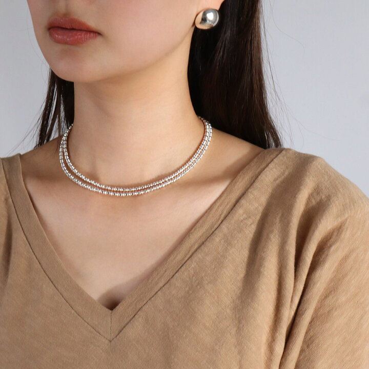 楽天市場】【HARPO ハルポ】 SILVER BOULE ROUND & SAUCER ネックレス 