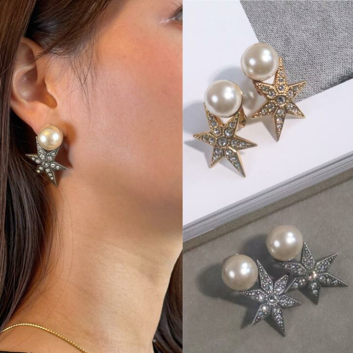 楽天市場】【ADER.bijoux アデルビジュー】 STAR pearl ピアス 