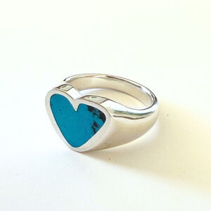 �yPREEK �v���[�N�zRough Heart Stone Turquoise �^�[�R�C�Y�@�����O�@���t�n�[�g�@�w��