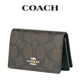 ★ 【楽天スーパーSALE】コーチ COACH アウトレット レディース 小物 カードケース 名刺入れ 91681 IMAA8(ブラウン×ブラック) シグネチャー