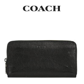 ★ コーチ COACH アウトレット メンズ 財布 ラウンドジップ長財布 長財布 57098 BLK(ブラック) ブラック【在庫処分】